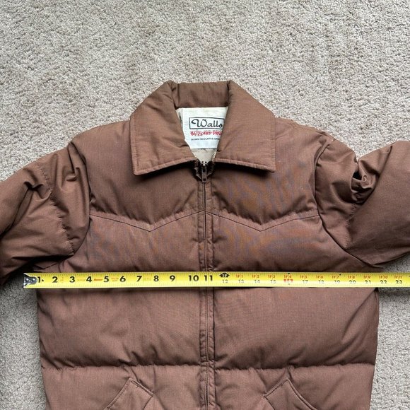 Walls Jacket Mens Medium Down Fill Blizzard Purf Full Zip Vtg Pockets Puffer - Picture 9 of 11